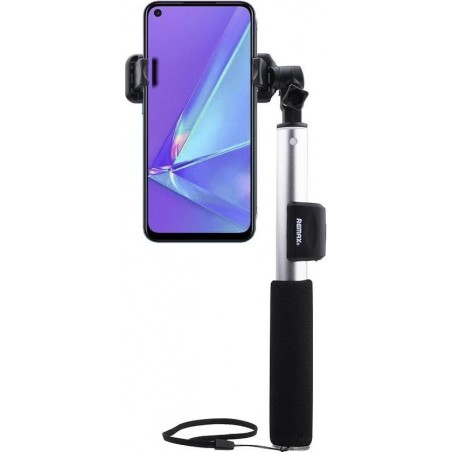 Remax - Oppo A72 Selfie Stick Bluetooth Zilver