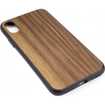 Houten Telefoonhoesje iPhone X – Bumper case - Walnoot