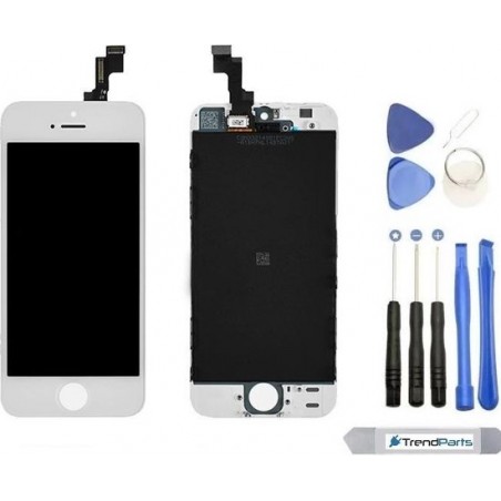 Compleet LCD scherm met touchscreen voor Apple iPhone 5S wit + toolkit (white)