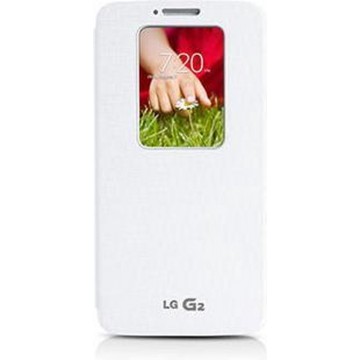 LG flipcover Quick Window - wit - voor LG G2