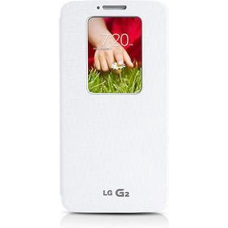 LG flipcover Quick Window - wit - voor LG G2