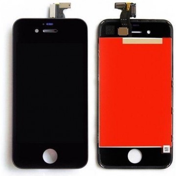 Compleet LCD / display / scherm voor Apple iPhone 4 zwart voor reparatie