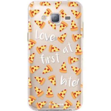 FOONCASE Samsung Galaxy J3 2016 hoesje TPU Soft Case - Back Cover - Pizza / Food