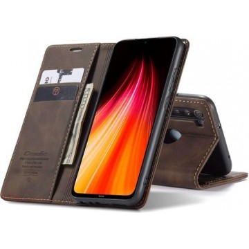 CASEME Xiaomi Redmi Note 8 Retro Wallet Case - Coffee