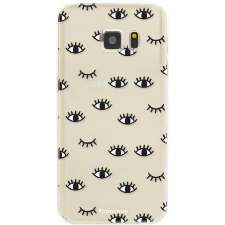 FOONCASE Samsung Galaxy S7 hoesje TPU Soft Case - Back Cover - Eyes / Ogen