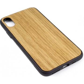 Houten Telefoonhoesje iPhone XS – Bumper case - Eiken