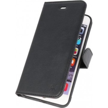 Zwart Rico Vitello Echt Leren Bookstyle Wallet Hoesje voor iPhone 6 Plus / 6s Plus