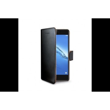Celly - Huawei Nova Smart - Wally Bookcase Black - Openklap Hoesje Huawei Nova Smart - Huawei Case Black