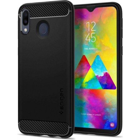 Spigen Rugged Armor Samsung Galaxy M20 Hoesje - Zwart