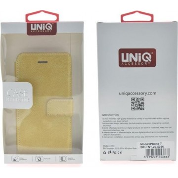 UNIQ Accessory iPhone 7-8 Book Case cover Kunstleer - Licht Bruin