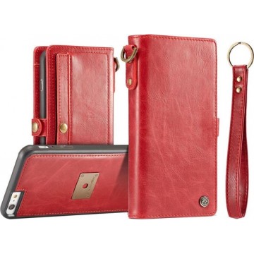 CaseMe Luxe Portemonnee Hoesje Rood iPhone 6 / 6s