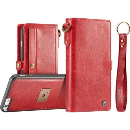 CaseMe Luxe Portemonnee Hoesje Rood iPhone 6 / 6s