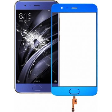 Voorscherm buitenste glazen lens Ondersteuning van vingerafdrukidentificatie voor Xiaomi Mi 6 (blauw)