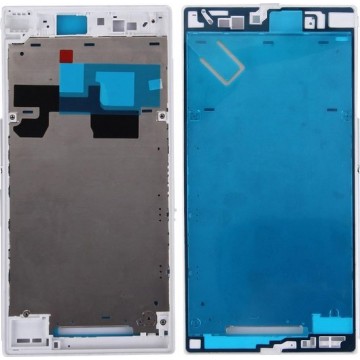 Frontbehuizing LCD-frame Bezel Plate voor Sony Xperia Z Ultra / XL39h / C6802 (wit)
