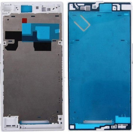 Frontbehuizing LCD-frame Bezel Plate voor Sony Xperia Z Ultra / XL39h / C6802 (wit)