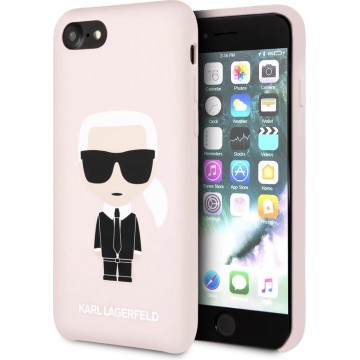 Karl Lagerfeld Apple iPhone SE2 (2020) & iPhone 8 Roze Backcover hoesje - Full Body Iconic