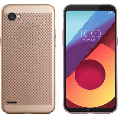 Hoesje Mesh Holes voor LG Q6 Goud