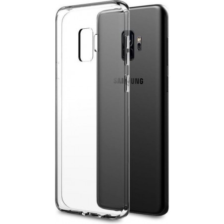 Transparant siliconen Backcover Hoesje Samsung Galaxy S9 (1,5mm dik)