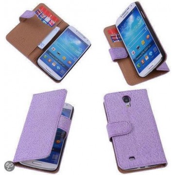 BestCases Antiek Pink Samsung Galaxy S4 i9500 Echt Leer Wallet Case Hoesje
