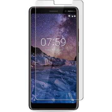 Nokia 7 Plus Screenprotector Glas - Tempered Glass Screen Protector - 2x