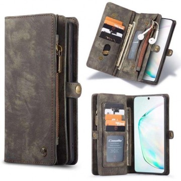 CaseMe Vintage Wallet Case Hoesje Samsung Galaxy S20 Ultra - Zwart
