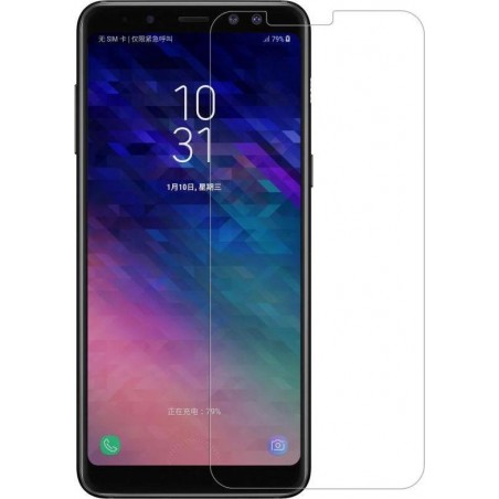 Screenprotector voor Samsung Galaxy A8 (2018), tempered glass (glazen screenprotector)