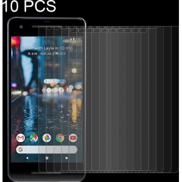 10 PCS voor Google Pixel 2 0,26 mm 9H oppervlaktehardheid 2,5D explosieveilige gehard glazen schermfilm
