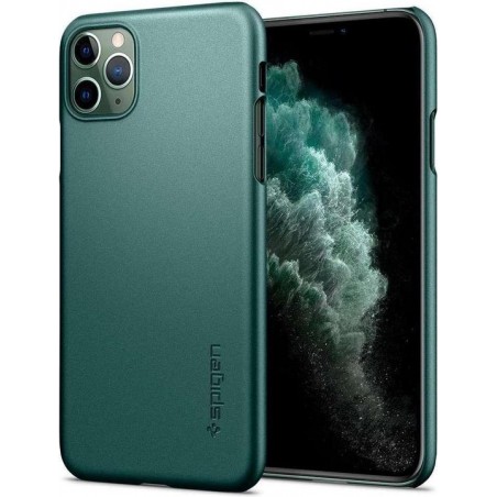 Spigen Thin Fit Classic Apple iPhone 11 Pro Max Case - Telefoonhoesje - Hoesje - Groen