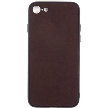 Leren Telefoonhoesje iPhone SE 2020 / 2nd generation – Bumper case - Chocolade Bruin