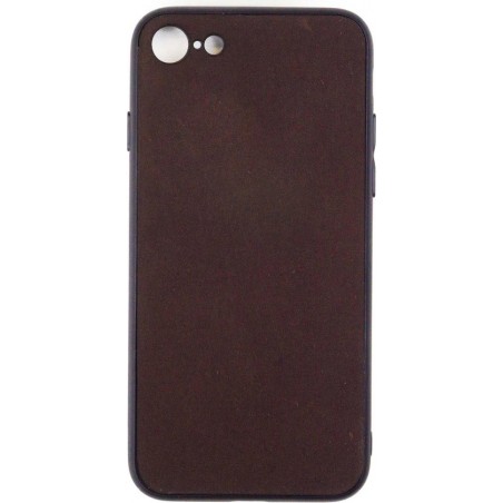 Leren Telefoonhoesje iPhone SE 2020 / 2nd generation – Bumper case - Chocolade Bruin