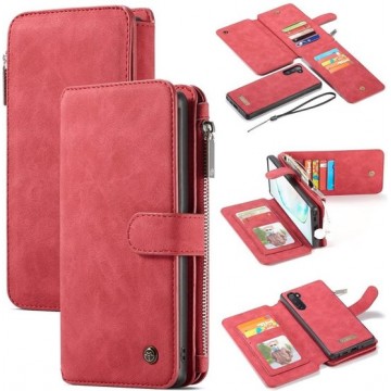 Caseme - luxe portemonnee hoes - Samsung Galaxy Note 10 - Rood
