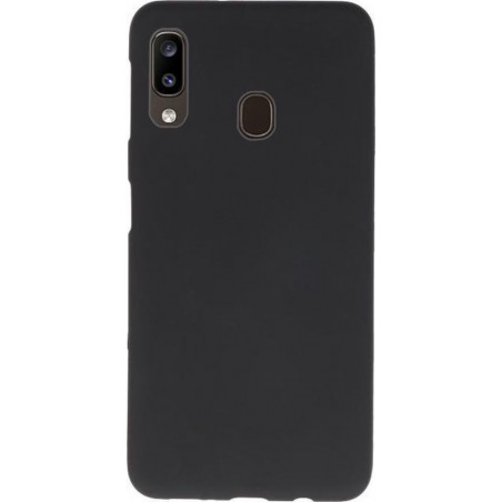 Samsung Galaxy A20e Zwarte Siliconen Hoesje - Samsung Galaxy A20e Black Silicone Case - Samsung Galaxy A20e Backcover Black