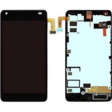 Let op type!! LCD Screen and Digitizer Full Assembly with Frame For Microsoft Lumia 550 (Black)