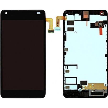 Let op type!! LCD Screen and Digitizer Full Assembly with Frame For Microsoft Lumia 550 (Black)