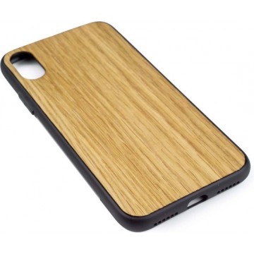 Houten Telefoonhoesje iPhone X – Bumper case - Eiken