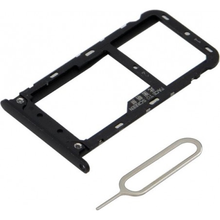 MMOBIEL Sim / SD Tray Kaart Houder Nano Slot voor Xiaomi Pocophone F1 (ZWART)