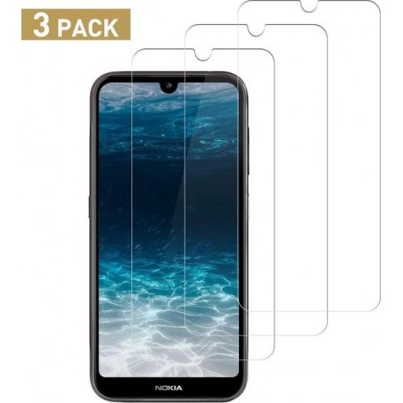 Nokia 4.2 Screenprotector Glas - Tempered Glass Screen Protector - 3x