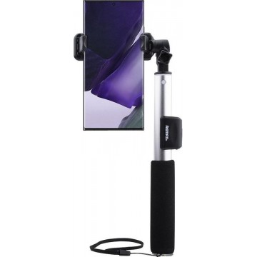 Remax - Samsung Galaxy Note 20 Ultra Selfie Stick Bluetooth Zilver