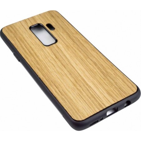 Houten Telefoonhoesje Samsung S9 PLUS - Bumper case - Eiken