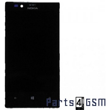 Nokia Lumia 720 Lcd Display + Touchscreen + frame Zwart 00809K8