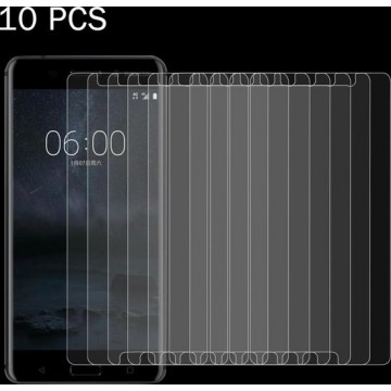 10 STUKS voor Nokia 6 0,26 mm 9 H Oppervlaktehardheid Explosieveilig Niet-volledig scherm Gehard glas Schermfilm