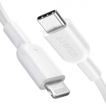 Anker PowerLine II USB C naar Lightning Kabel MFI 0.9m - Wit