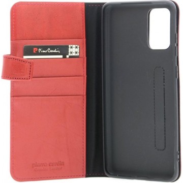 Pierre Cardin Samsung Galaxy S20 Plus rood Booktype hoesje - Echt leder