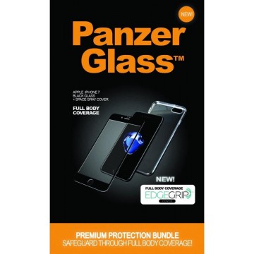 PanzerGlass Full Body Premium Screenprotector iPhone 7 - Black