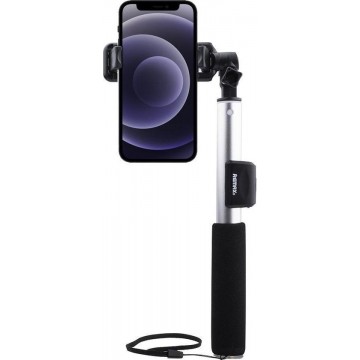 Remax - iPhone 12 mini Selfie Stick Bluetooth Zilver