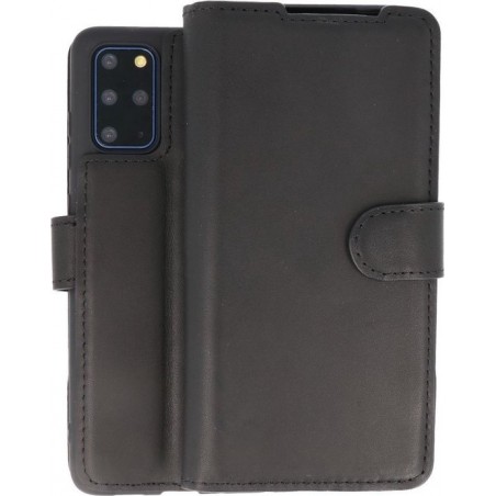 BAOHU Handmade Leer Telefoonhoesje Wallet Cases voor Samsung Galaxy S20 Plus - Zwart