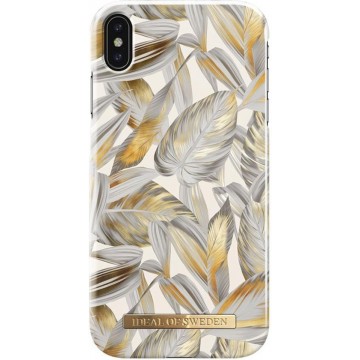 iDeal of Sweden iPhone XS Max Fashion Back Case Platinum Leaves
