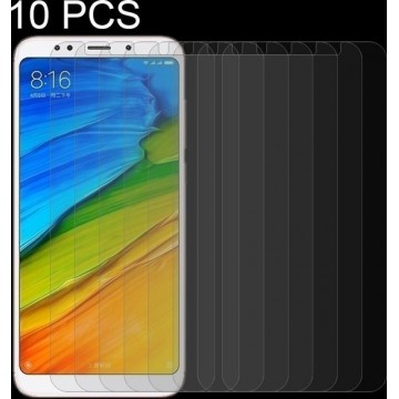 10 STKS Xiaomi Redmi 5 Plus 0,26 mm 9H Oppervlaktehardheid 2.5D Gebogen rand gehard glas displayfolie
