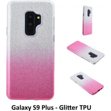 Kleurovergang Roze Glitter TPU Achterkant voor Samsung Galaxy S9 Plus (G965)