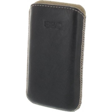 B2C Leather Case Samsung S5830 Galaxy Ace Washed Black